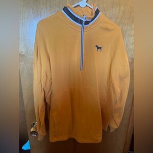 Victoria secret pink yellow quarter zip hoodie